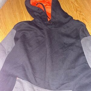 Nike Black and Orange Hoodie